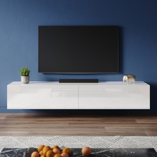 Wall floating white high - floating,