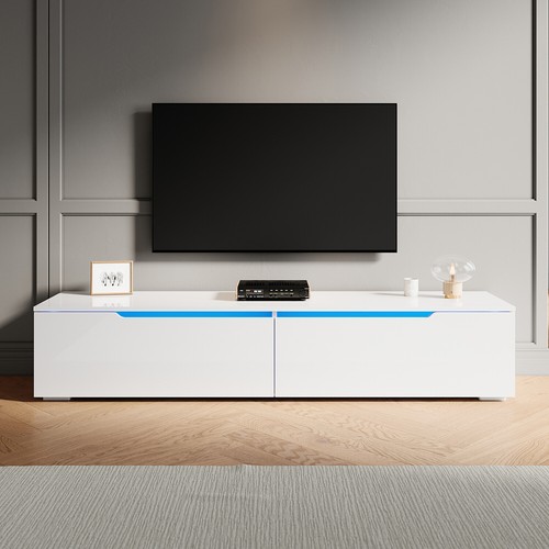 160cm high gloss - gloss, white