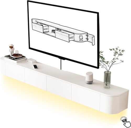 240cm black led floating - 240cm,