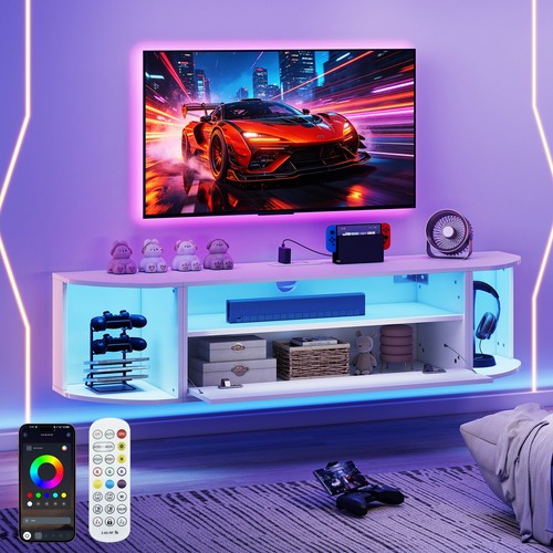 130cm floating stand unit - tv,