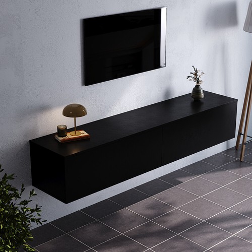 160cm long black fronts - black, 2